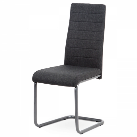 Jídelní židle šedá látka kov matný antracit DCL-400 GREY2