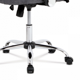 Kancelářská židle šedo černá houpací kovový kříž MESH KA-E301 GREY