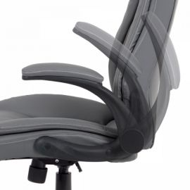 Kancelářské křeslo kancelářská židle šedá, houpací, KA-G301 GREY