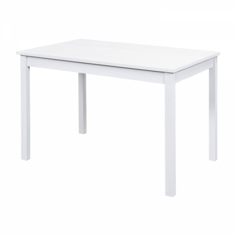<![CDATA[Jídelní stůl bílý pro 2 - 4 osoby masiv borovice 118X75, 8848B Idea]]>