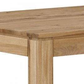 Jídelní stůl 120x80x75 cm, masiv dub, povrchová úprava olejem, nohy 8x8 cm DS-D120 OAK