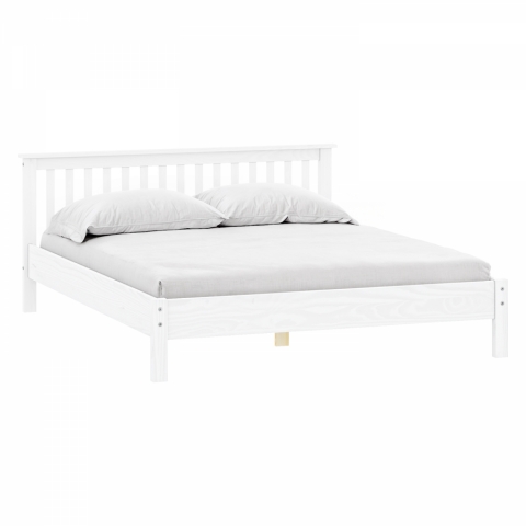 Manželská postel 180x200 bílá masiv borovice Torino 8084B