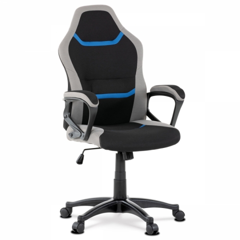<![CDATA[Kancelářská židle černá, šedá modrá KA-L611 BLUE Autronic]]>