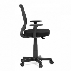 Kancelářská židle, černá látka, plastový kříž KA-W022 BK