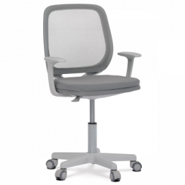 Kancelářská židle, šedá mesh, plastový kříž KA-W022 GREY
