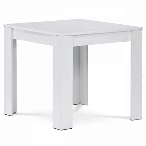 Jídelní stůl pro 2 - 4 osoby 80x80 x75 bílý matný AT-B080 WT1 