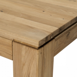 Stůl jídelní 80x80x75 cm, masiv dub, povrchová úprava olejem DS-F080 DUB