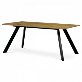 Stůl jídelní 180x90x75 cm, deska MDF, 3D dekor divoký dub HT-723 OAK