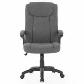 Židle kancelářská, tmavě šedá látka, plastový kříž KA-Y388 GREY2