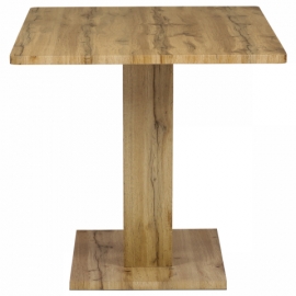 Jídelní stůl, 140x80x76 cm, MDF deska, 3D dekor divoký dub HT-911 OAK