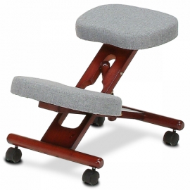 Klekačka - rehabilitační klekací židle dřevěná šedá 20271 GREY