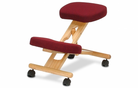 Klekačka - rehabilitační klekací židle dřevěná červená 20270 BOR