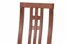 Jídelní židle masiv buk, barva třešeň, potah krémový BC-2482 TR3