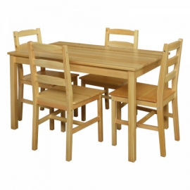 Jídelní stůl pro 2 - 4 osoby 118x75 masiv borovice, 8848 lak 