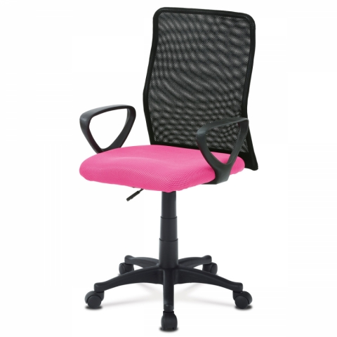 Kancelářská židle růžovo černá KA-B047 PINK 